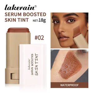 18g Rotating Solid Essence Foundation Stick, Skin-Nourishing Pigmented Makeup, Concealer, Highlighter, Moisturizing, Natural, Lightweight, Long-Lasting