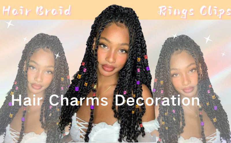 400 Hair  for Braids Accessories Dreadlocks Beads Hair Cuffs Hair Rings Hair Braid Clips Colorful Aluminum Adjustable Metal Hair Accessories for Women and Girls (Multi-colored)