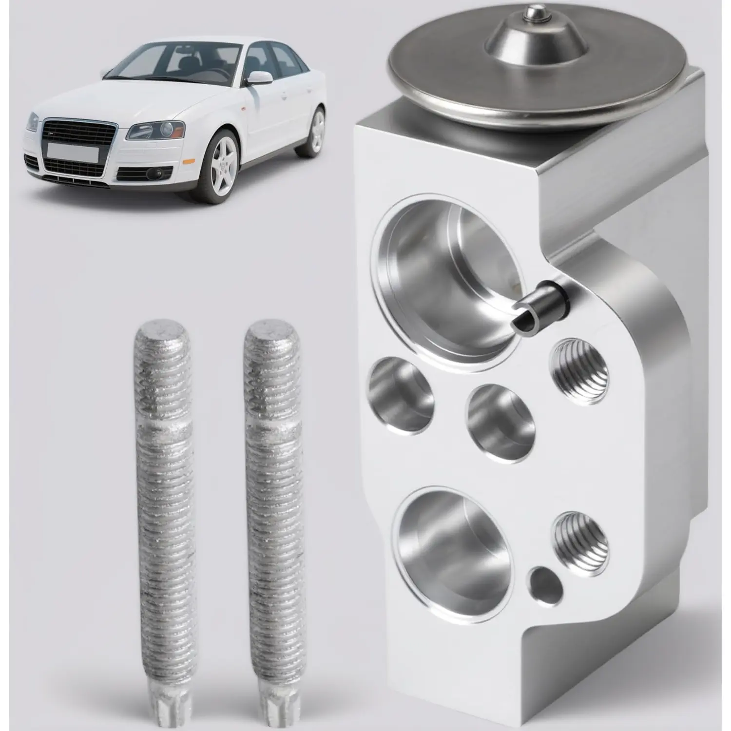 A/C Expansion Valve, For Audi, For Volkswagen, 2005-2018, OE # 4752077, 39260, 1K0820679, 3411780, A/C System Repair Accessories, Metallic Anti-Wear Steam Engine Air Conditioning Valve
