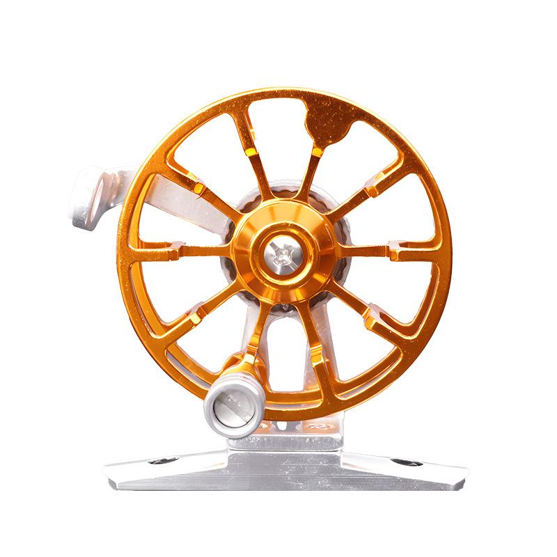 Full Metal Fishing Reel for Winter Ice Fishing & Raft Rods with Reliable Drag System & Smooth Spool Design for Stable Line Release & Retrieval baitcasters