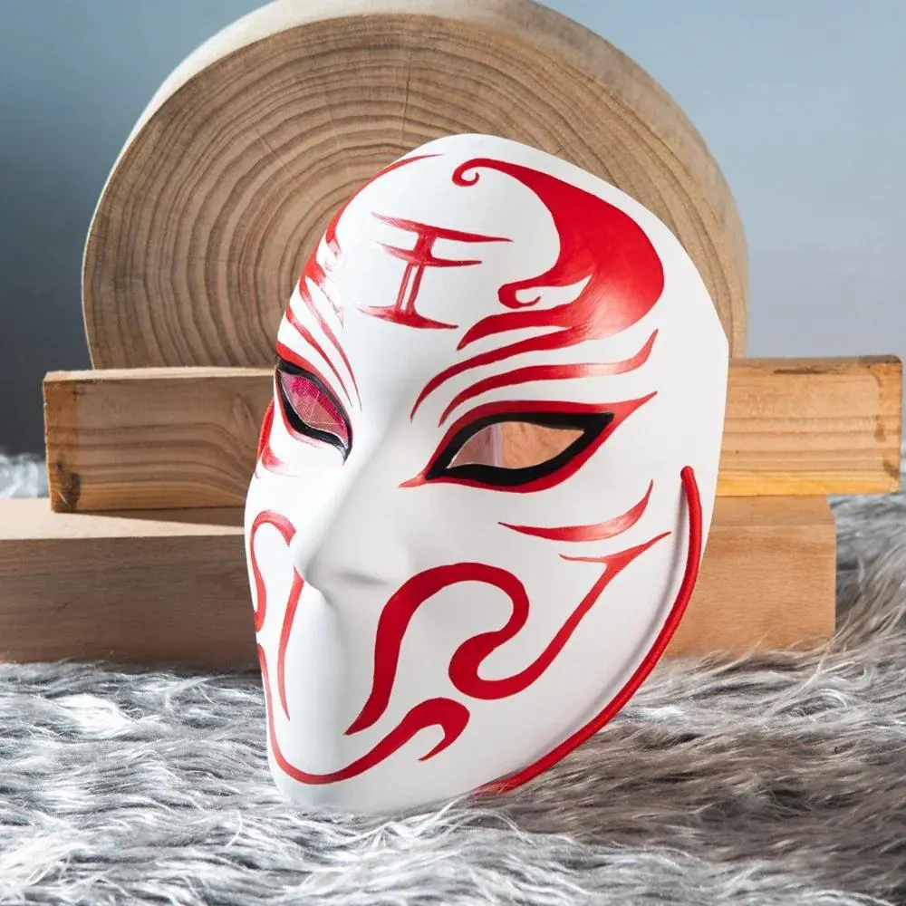Unisex Adult DIY White Blank PVC Plastic Mask, Cosplay Slash God King Themed Masquerade Prop, Halloween Carnival Party Costume Accessory with Blank Base (Plastic Costume Accessory for Festive Events), Accessories, Diy Fun