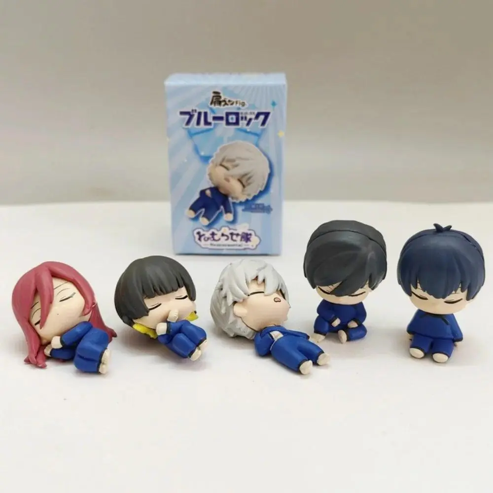 Blue Lock Anime Sleep Series Blind Box Figurines, Desktop Ornaments, Collectible Gifts for Kids, Trendy Toy Blind Boxes