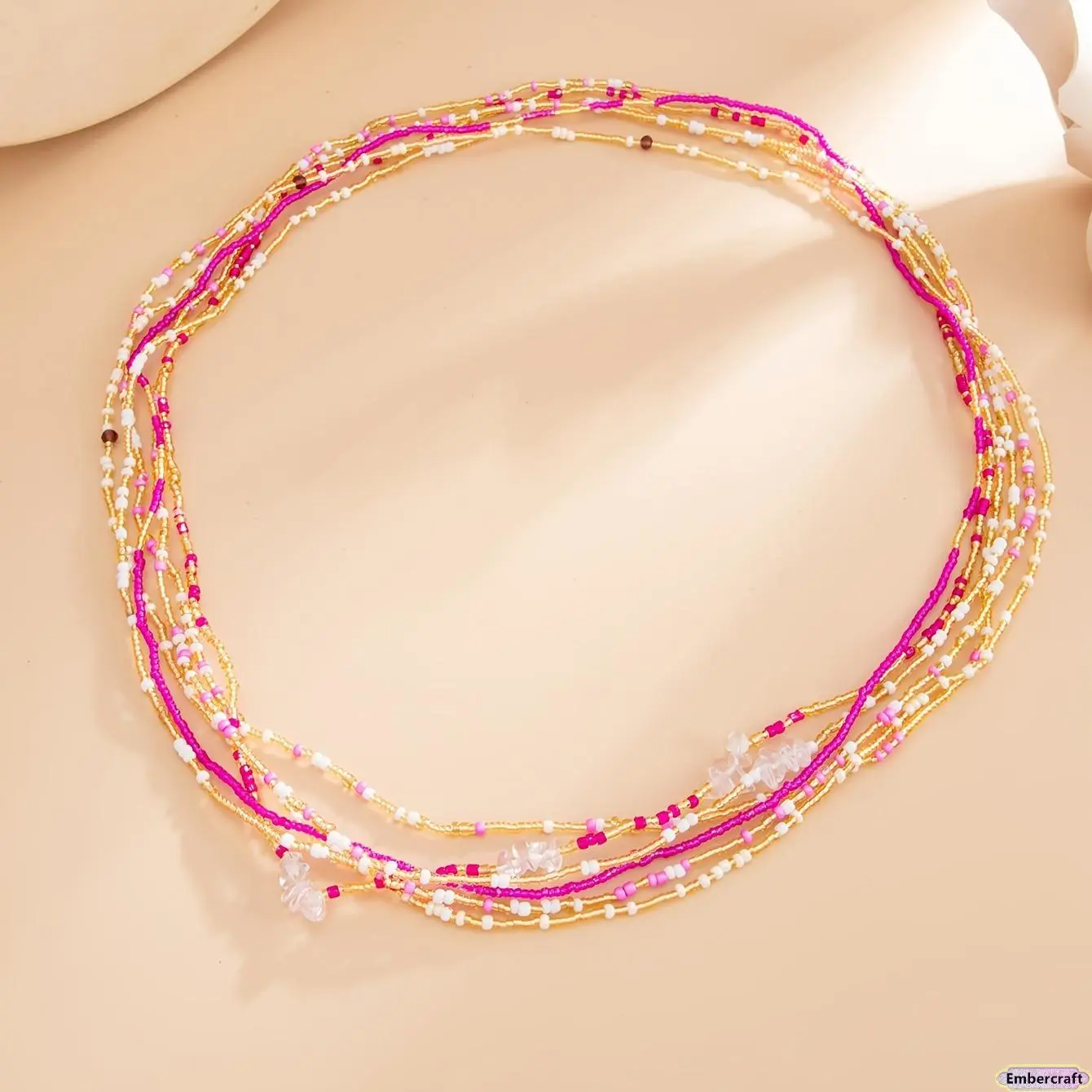 6PCS Boho Beaded Waist Chain Set for Women, Colorful Rice Bead Belly Chain Bikini Jewelry, Y2K Aesthetic Layered Body Chain with Adjustable Lightweight Design for Beach Vacation, Pool Party, Summer Outfits & Resort Wear