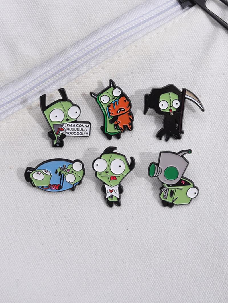Cartoon Monster Design Brooch, Cute Creative Brooch, Fashion Accessories for Women & Men, Creative Gift, Jewelry for Backpacks, Jeans, Scarves, Hats Decoration