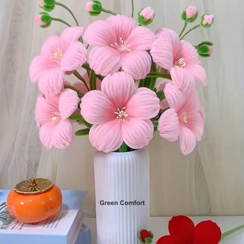 706-Piece Rose Flower Twisting Sticks Bouquet Set, Includes 300 Pipe Cleaners, 382 Flower Centers, Ideal for Christmas, Mother's Day and Graduations