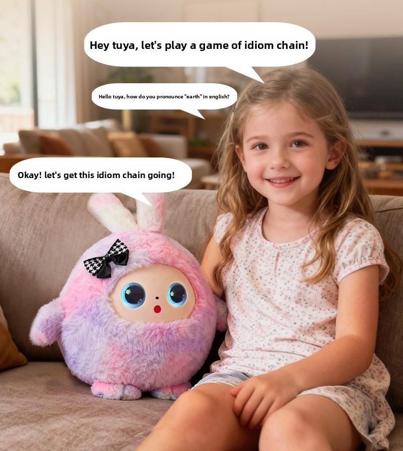 AI Smart Interactive Plush Toy,Talking Doll,eyes light up AI Robot, Kids Gift, Electronic Pet Companion for Children,Stuffed Toys,Robot toy, Interactive toy,
