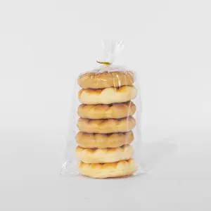 bag 8 x 12 Inch Mirco Perforated Bread Bags, 100 Clear Plastic Bakery Bags With Free Twist Ties, Suitable for Mini Homemade Bread/Bun/Cookies
