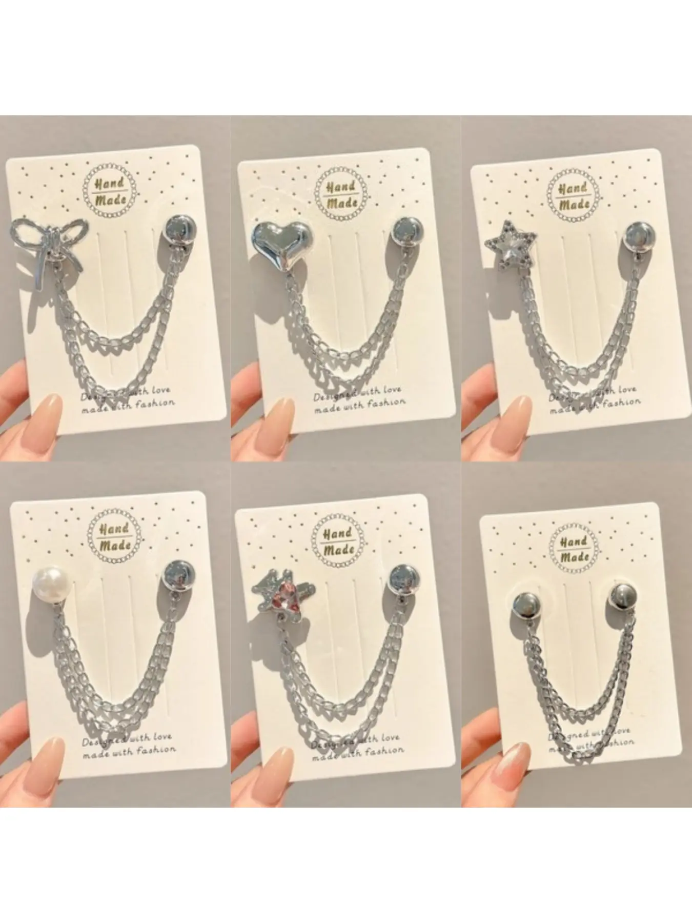 Magnetic Chain Pant Hem Shortener Clip, Invisible No-Drill Waist Cincher Buckle, Bow Ball Chain Sleeve Hem Adjuster, Detachable Metal Clothing Fixing Clip for Jeans Dress Shirt Women Fashion Outfit Accessory