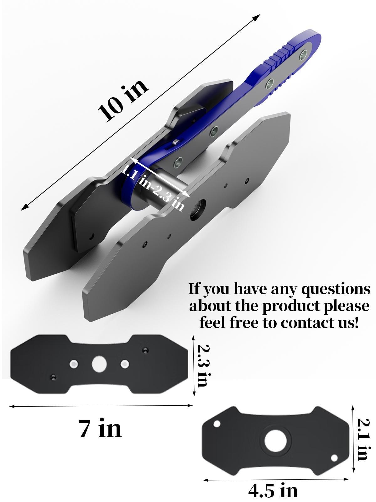 Brake Caliper Piston Press Tool for Single, Dual & Quad Piston Disc Brakes – 360° Rotating Ratchet Wrench, Effort-Saving Automotive Brake Repair Tool for Car Maintenance