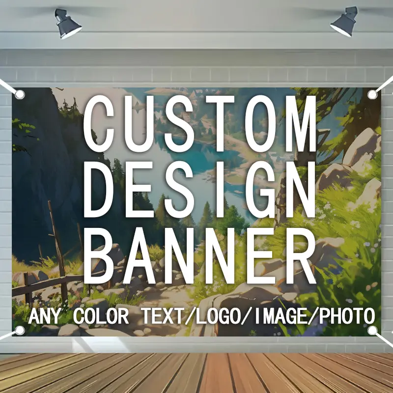 1 piece of customized personalized banner background cloth, which can be uploaded with personal photos, suitable for events, business, birthdays, wedding celebrations, graduation ceremonies, and suitable for indoor/outdoor use