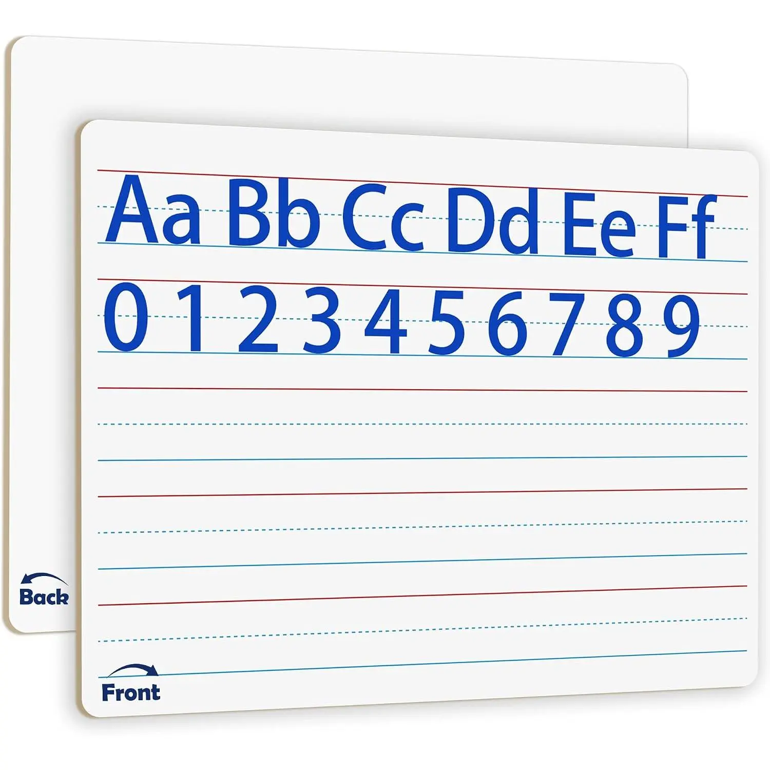 2pack 9x12 inches Dry Erase Board Lapboard  Lined Erasable Ruled Writing Note Pad Lapboard,Blank Whiteboard  Reverse Mini Whiteboard,Small White Board Dry Erase for Classroom
