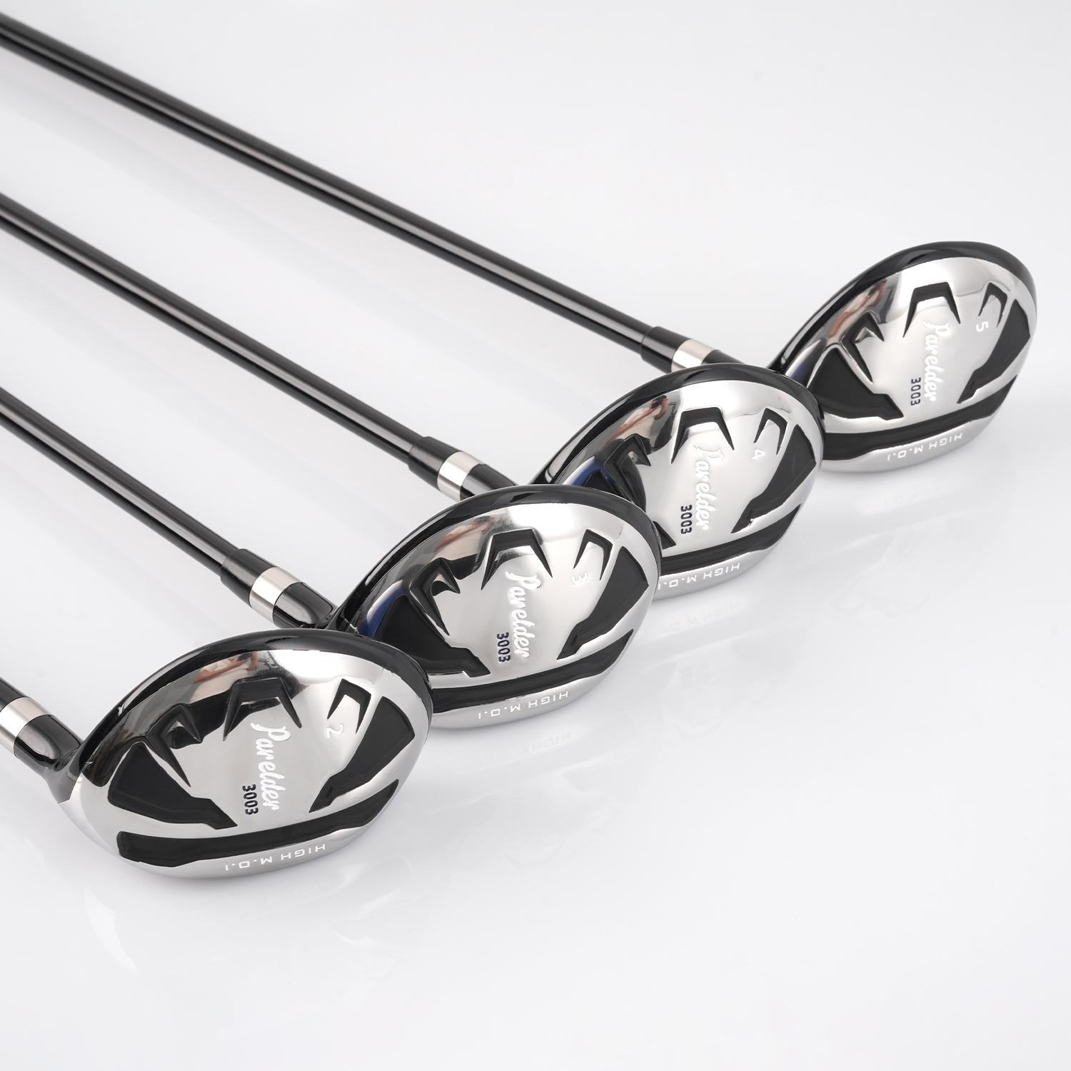 WUDAY Men's right hand Golf Hybrid Loft (17°/20°/23°/26°)| S/R Flex with Premium Rubber Grips and Carbon Fiber Shaft| Aerodynamic Design for Max Distance & Forgiveness Golf Equipment