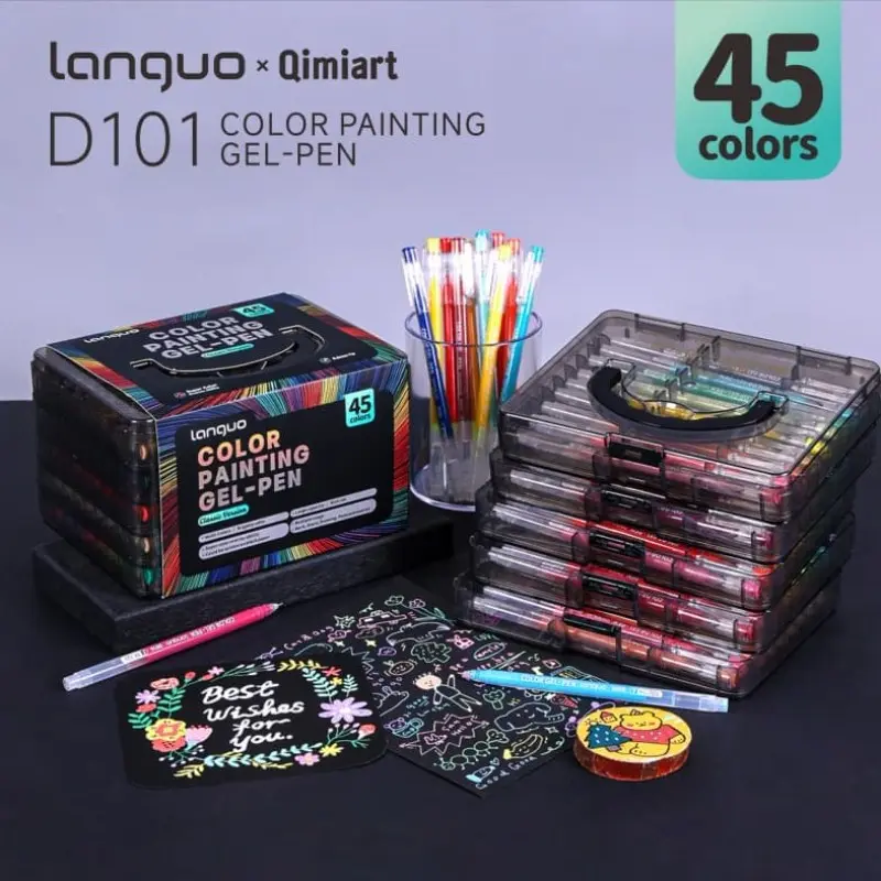 Portable Gel Pens with Smooth High-Visibility Ink, Fine Needle Tip, Ideal for Bullet Journals, Return-To-School Season Decorative Supplies
