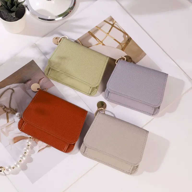 Trending Minimalist Slim Trifold Wallet for Women, RFID Blocking Mini Card Purse Featuring ID Window, Cash Slot & Coin Pocket, Chic Compact Accessory, Perfect Gift for Ladies
