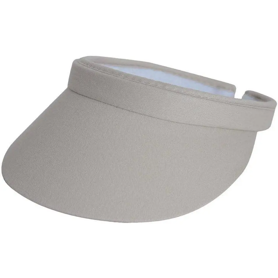 Mens Womens Sun Protection Sports Cotton Twill Clip On Golf Tennis Visor