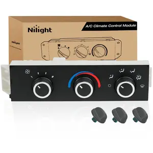 Nilight A/C Heater Climate Control Module Panel, 1pc, with 8+3 Pins & 11 Pins Terminal Connectors, Compatible with 1996 GMC G3500, 2001-2014 Chevy Express Truck & GMC Savana 1500 Replacement Part