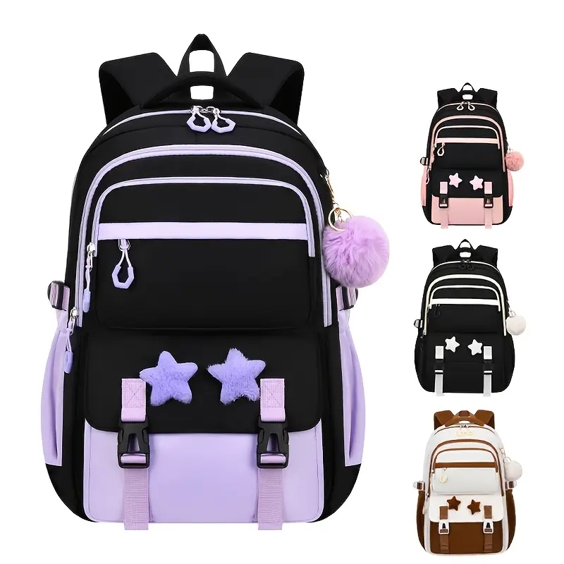 Lightweight Backpacks with Star for Teenager, Featuring a Spacious 15.6-Inch Laptop Bag with Various Pockets, Suitable for Travel And Everyday Use., for Teenager