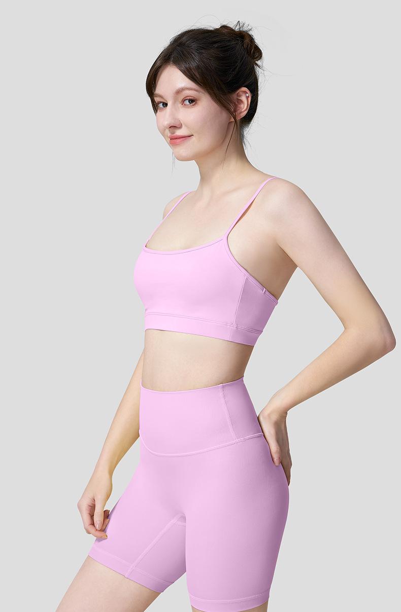 Beuty back Sports Bra Thin-StrapOuterwear-Style Yoga & Pilates Fitness Top for Women