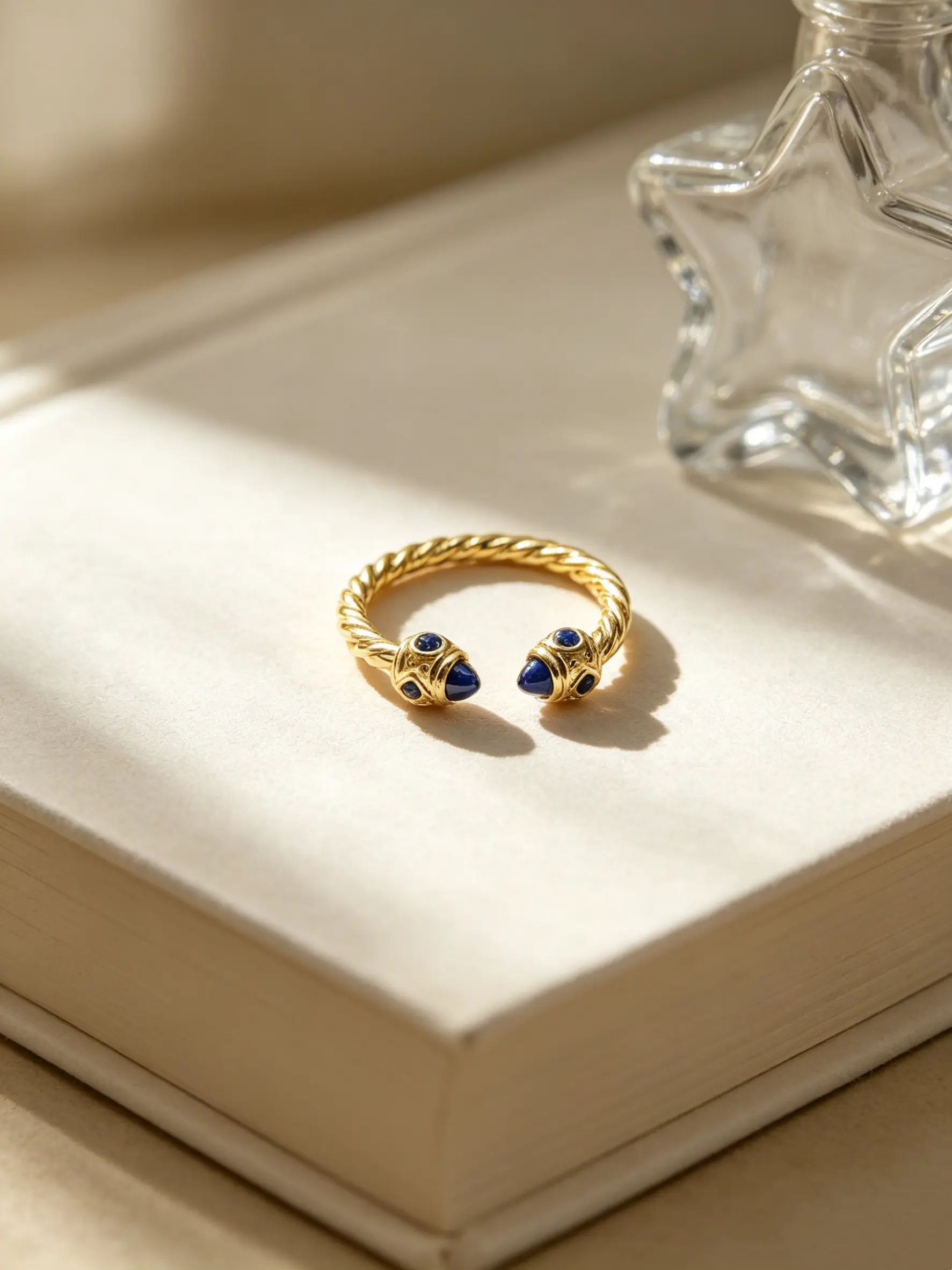 2026 Original New Product Popular Retro Design DYJZ-237 Blue Jade Marrow 2.3mm Ring Women's Fashion High Quality Jewelry Accessories Gift