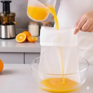 Reusable Brewing Filter Bag for Beer Nut Milk Juice & Coffee: Food Grade 100-300 Mesh Fine Strainer Leakproof Commercial Kitchens Home Brewing Durable Washable