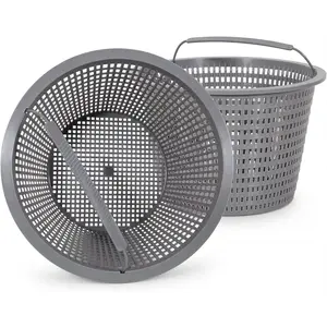 Sepetrel 2 Sets Swimming Pool Filter Basket - Replacement Skimmer Basket for In-Ground Pools - Captures Leaves, Needles and Debris - Most Pump & Water Circulation Systems