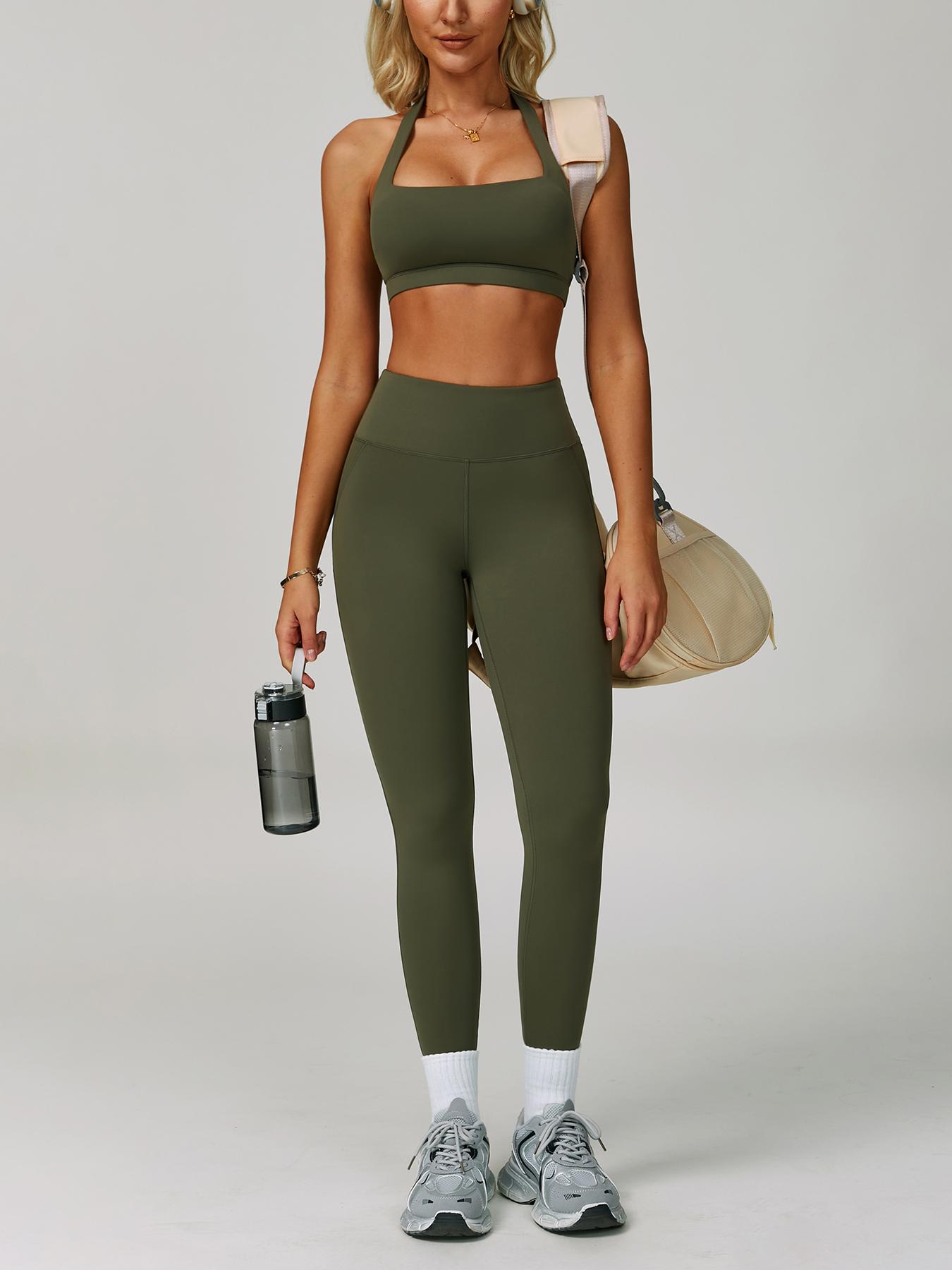 Women's Two-Piece Sports Set, Comfortable Activewear for Fitness and Gym, Athletic Clothing for Everyday Use