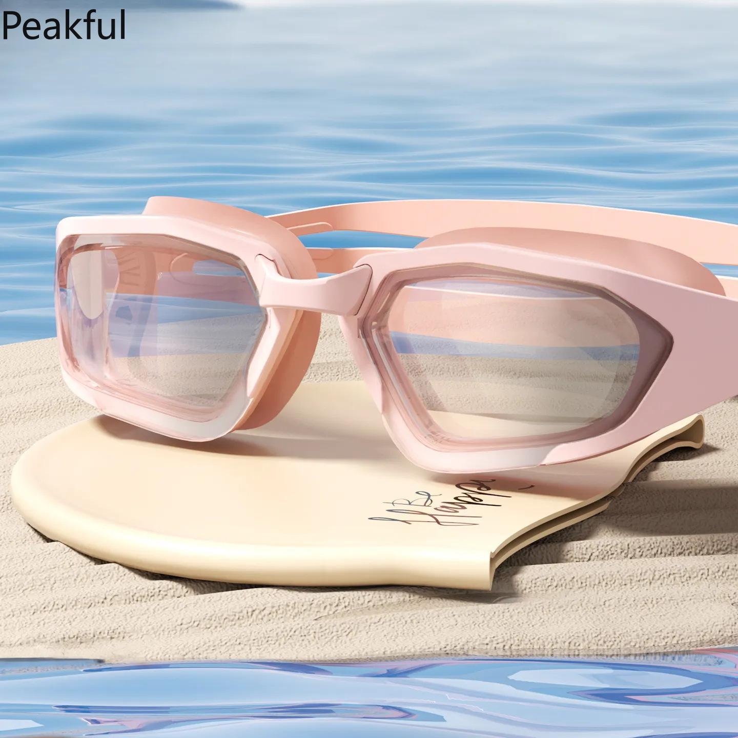 Swim Goggles & Cap Set – HD Anti-Fog, UV-Protected, Waterproof, Perfect for Swimming, Pool & Sports, Comfortable Fit for Clear Vision, Ideal for Competitive and Casual Swimmers