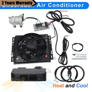 12V Cool&Heat Electric Universal Underdash Air Conditioner DC Auto Car A/C Kit