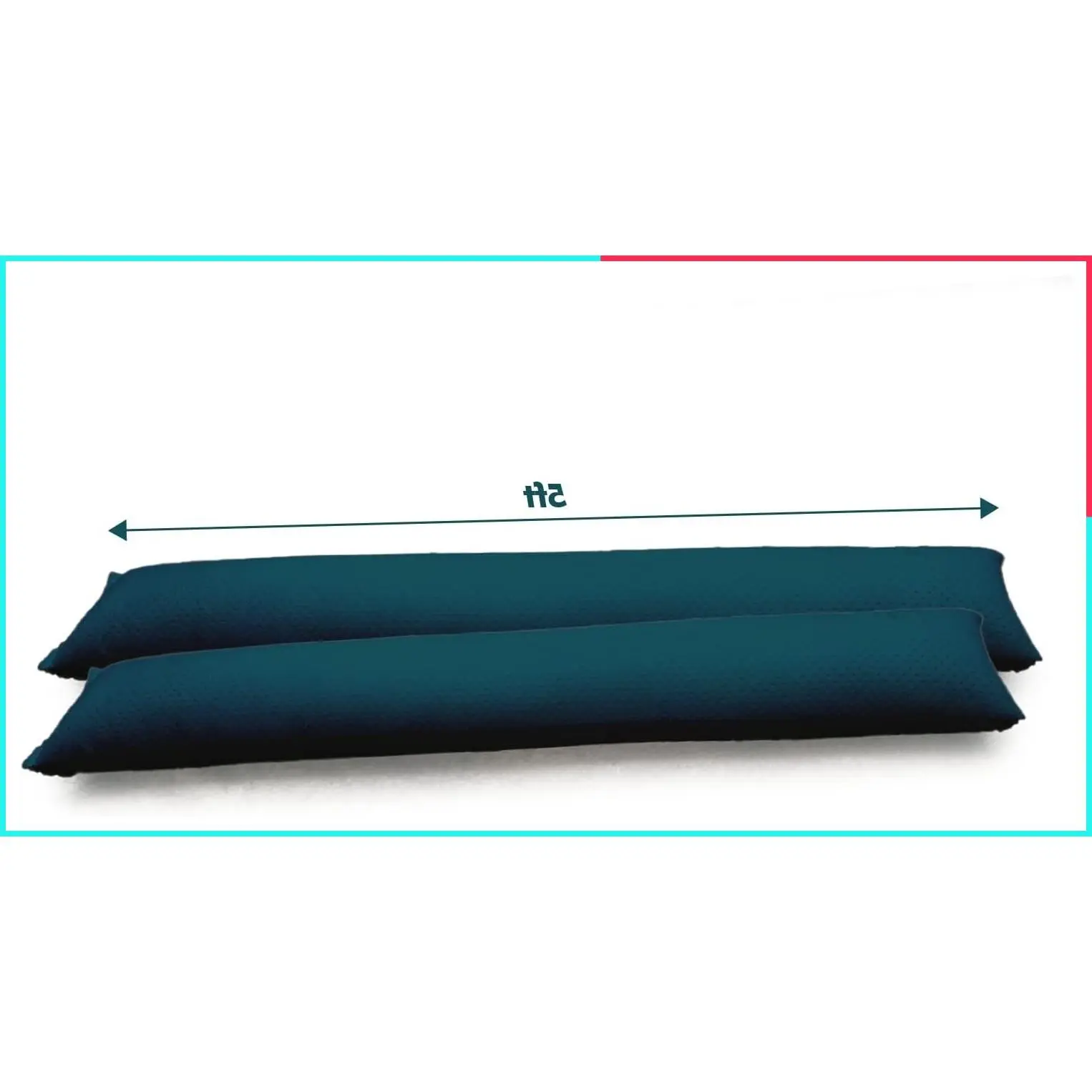 5FT Water Activated Flood Barriers for Home Doors, Sandless Sandbags for Flood Control | Absorbent Alternative Sandbag for Rain Protection, Garage & Basement (2-Pack)