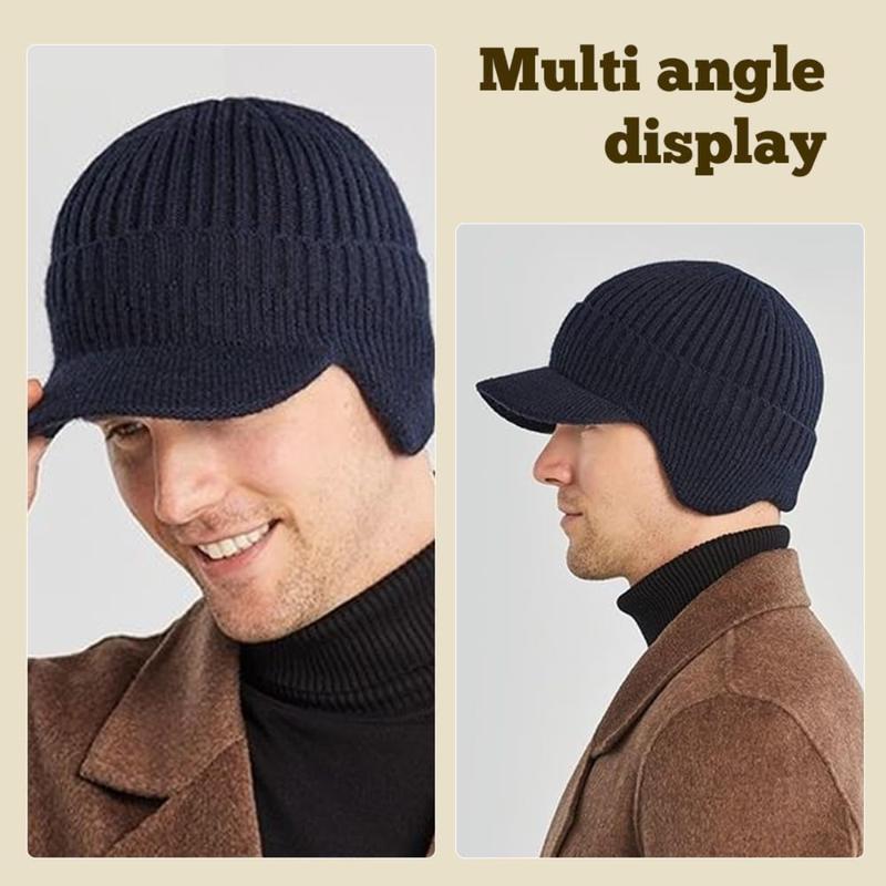 Unisex Winter Beanie with Ear Flaps Brim Essential Adventure Gear for Hiking Camping Ski Dog Walk Windproof Warm Knit Hat for All Outdoor Activities Unisex Winter Beanie with Ear Flaps Brim Essential Adventure Gear for Hiking Camping Ski Dog Walk Windproof Warm Knit Hat for All Outdoor Activities