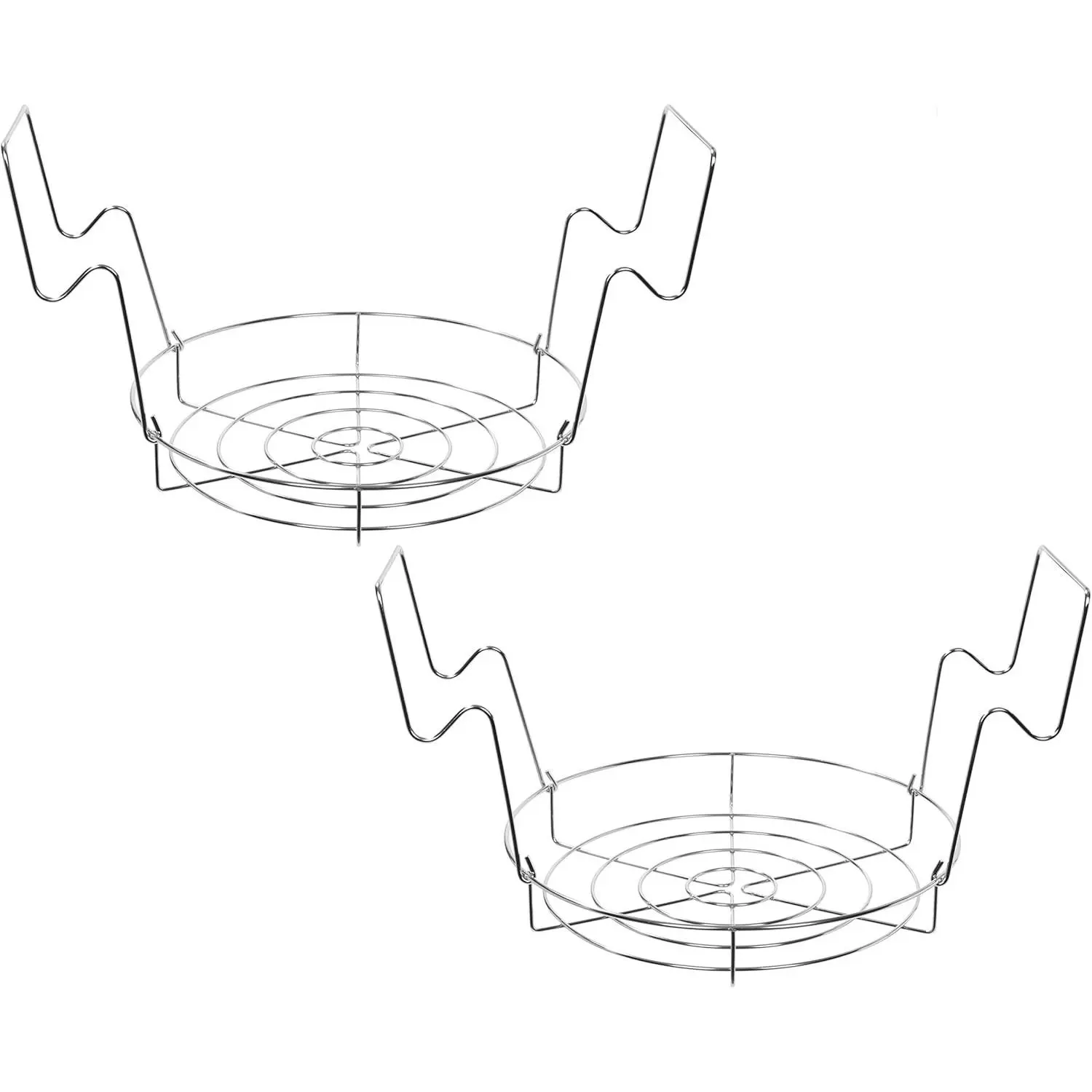 Concord 12" Stainless Steel Canning Rack, Holds 8 Pint or 7 Quart Jars, Rust Free Extra Stable, Fits Pots with At Least 12.5" Width, 2 Pack Bulk