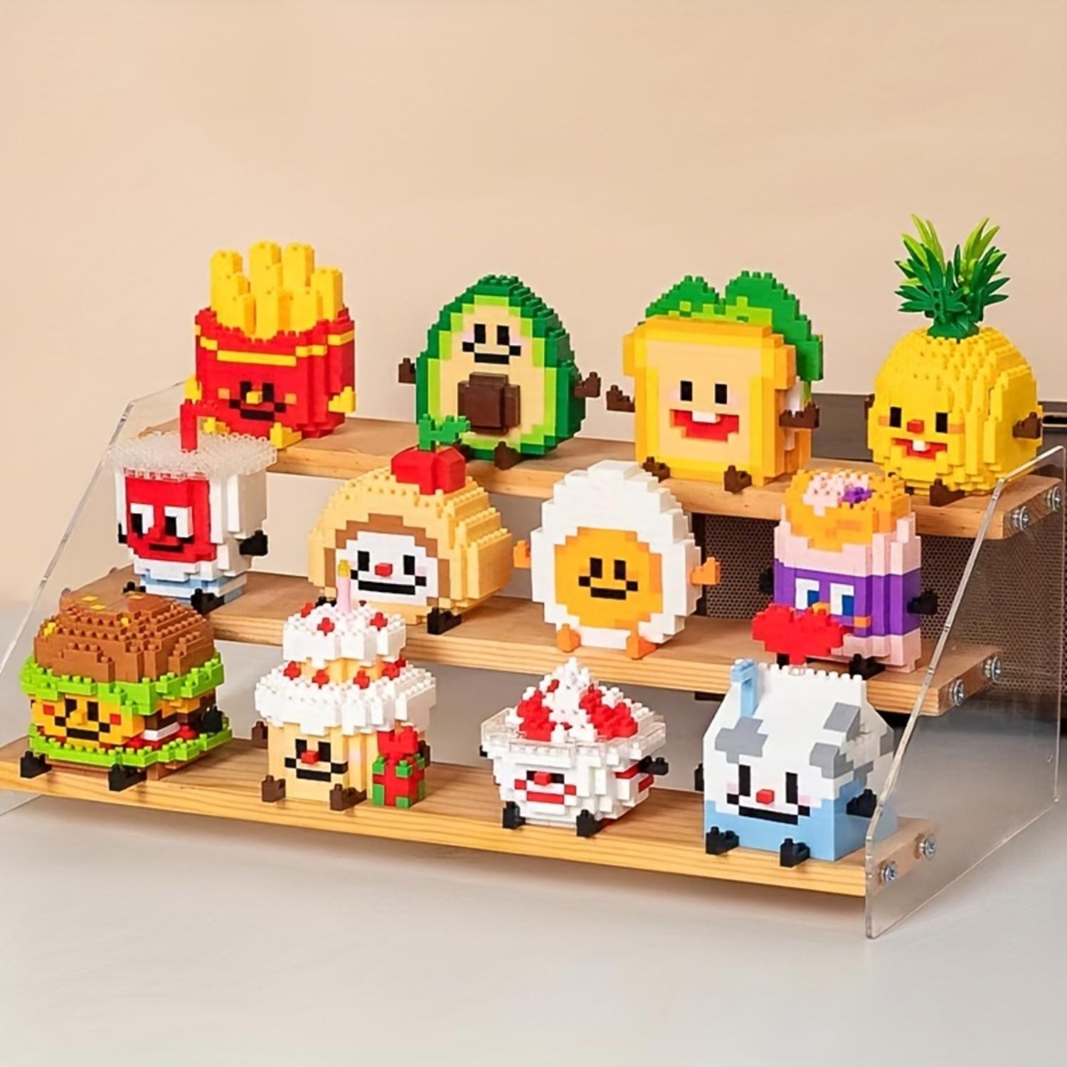 Food Design Assembly Building Blocks Toy, 1 Box Creative Building Blocks Toy, Educational Blocks Building Toy for Teenagers and Adults #GLOBAL PICKS