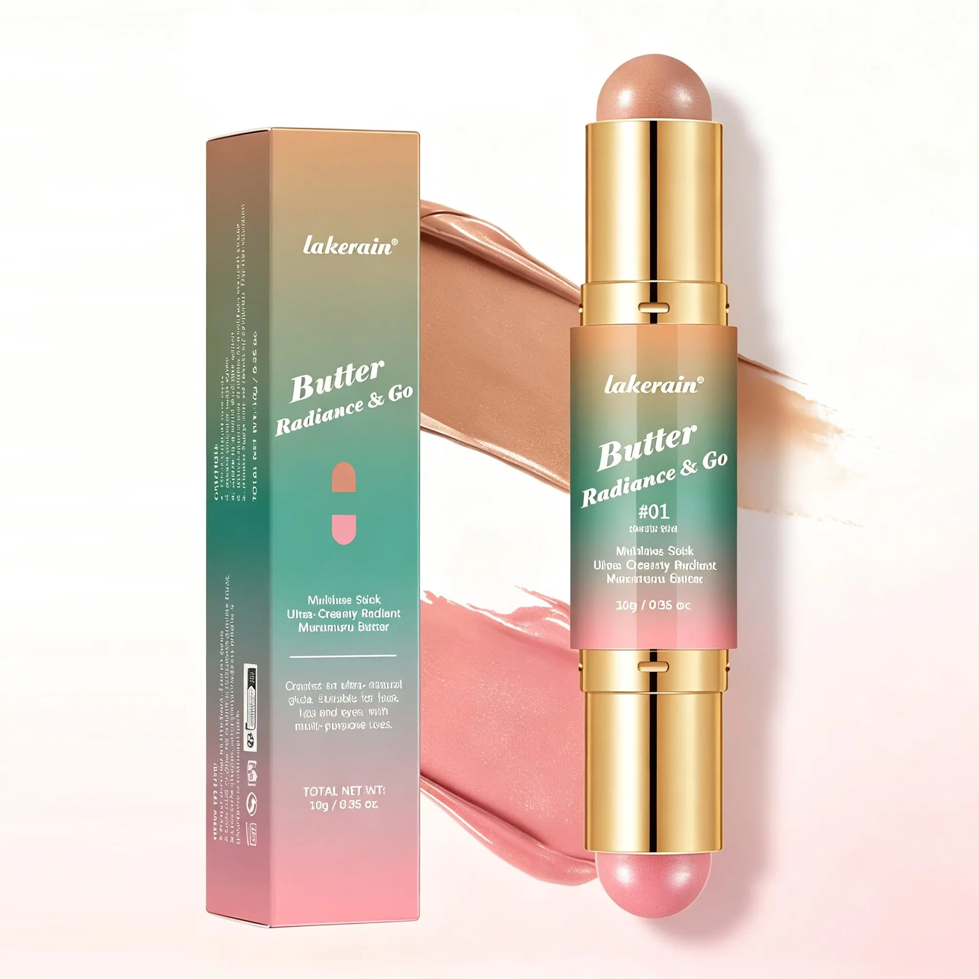 Butter Glow & Go Multiuse Stick, Ultra-Creamy Radiant Finish, Murumuru Butter, Vegan & Cruelty-Free, Beachy