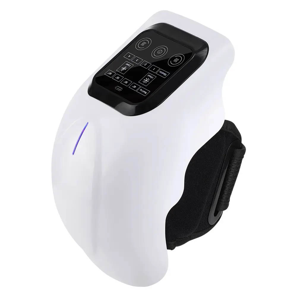 Rechargeable Far Infrared Laser Knee Massager, Knee Pain Tool, Heat Therapy Vibration Multi-Function, Joint Pain Relief, Gift for Family Health