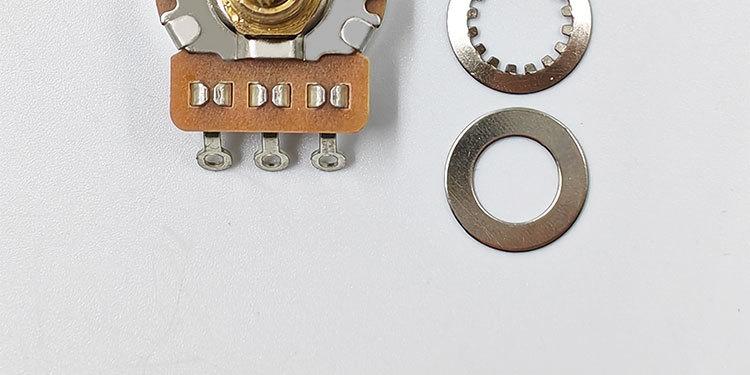 24-tooth copper shaft short shaft potentiometer for electric guitar and bass, knob switch for tone and volume, 500K resistance, 250K resistance, wholesale
