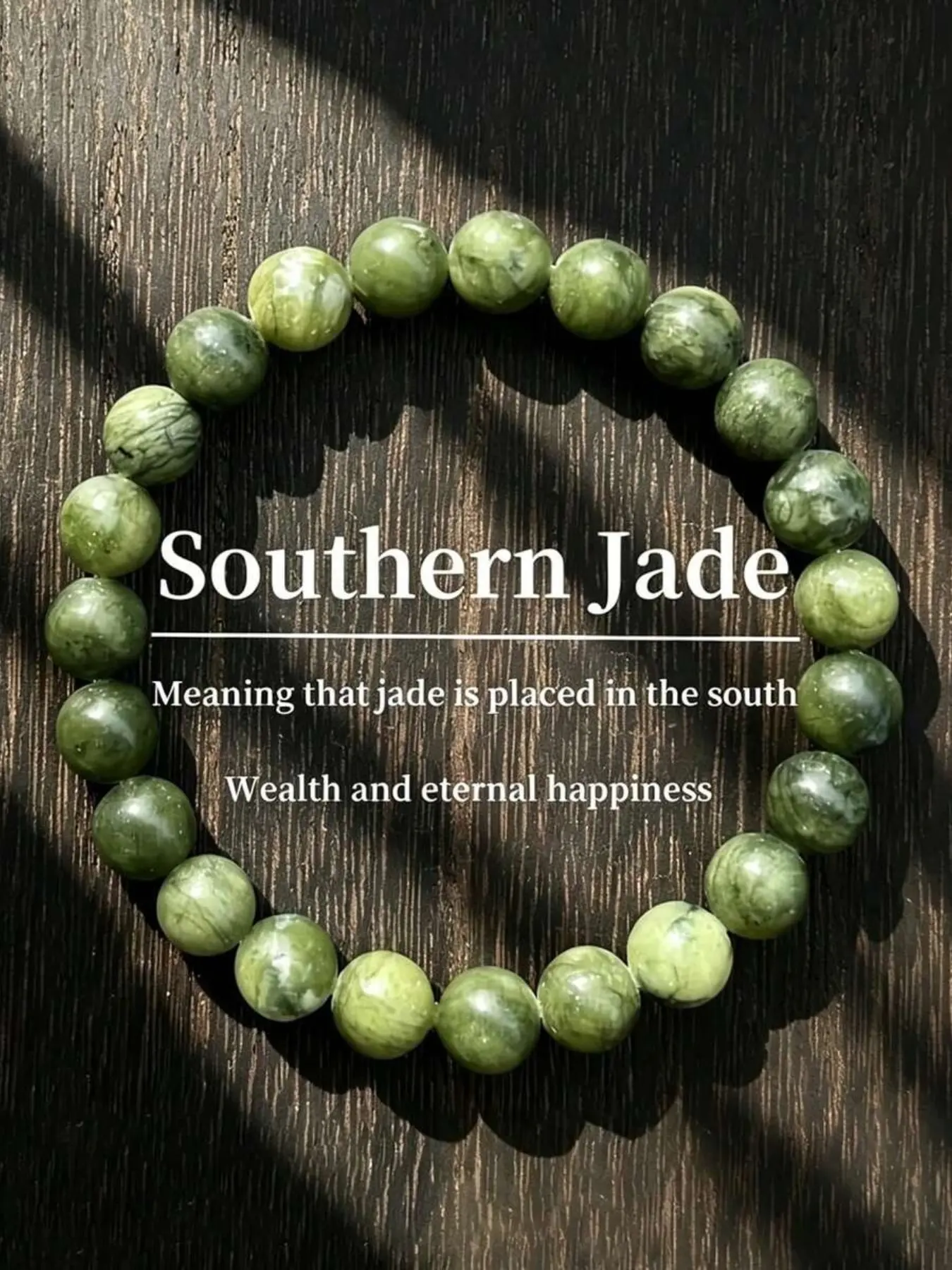 Bohemia Southern Jade Meditation Bracelet , Energy Healing Jewelry Practices To Help Balance The Heart Chakra And Promote Emotional Healing