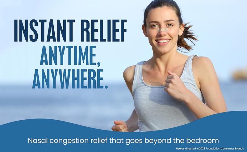 Breathe Right Nasal Strips| Extra Strength| Clear| For Sensitive Skin I Drug-Free Snoring Solution & Nasal Congestion Relief Caused by Colds & Allergies| 44 Count (Packaging May Vary)