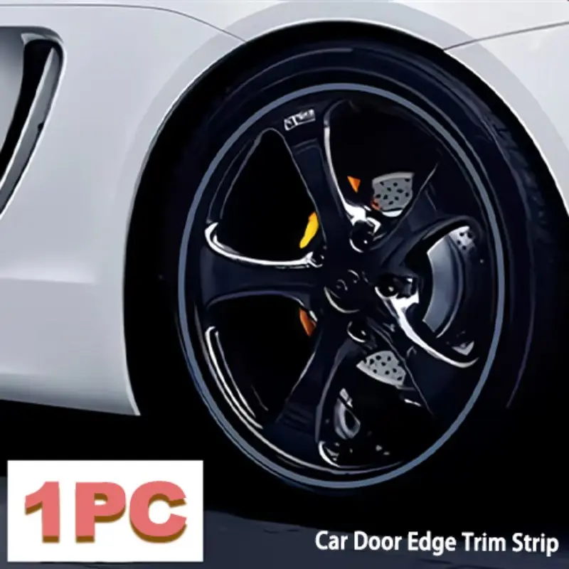 8 Meter Universal Car Wheel HUB Protection Tape, Tire Edge Guard, Anti-Collision Scratch Vehicle Exterior Modification Decorative Accessories