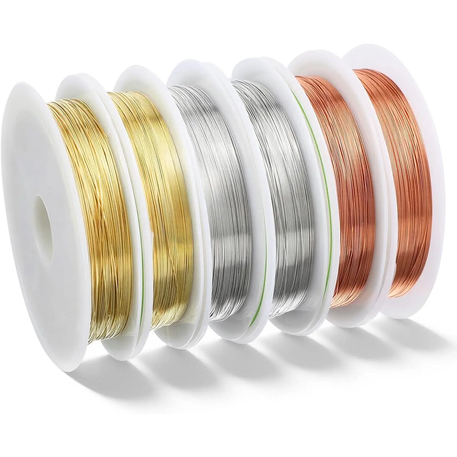 28 Gauge Copper Wire for Jewelry Making, 0.3mm Soft Beading Wire 15 Meters Per Roll for Bracelets Rings Earrings Wire Wrapping Crafts