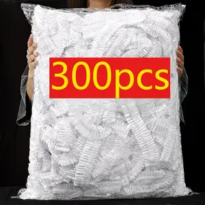 Stretch Cling Film Wrap 300pcs, Food Grade Plastic Wrap Film Dispenser Refill, Kitchen Fresh Keeping Storage Wrap