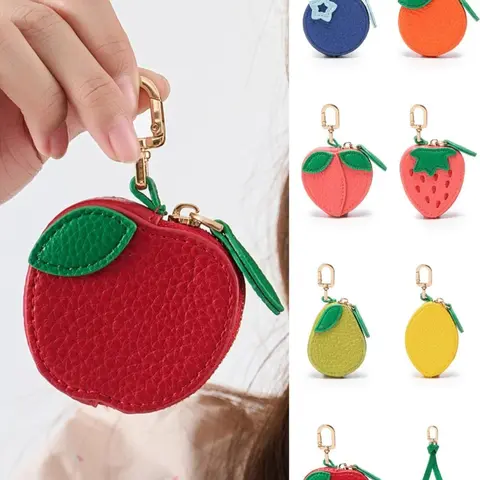 Adorable Fruit Bag Charm, Keychain Fruit Pendant, Compatible with Airline Luggage Tags, Perfect Gift for All Seasons, Christmas, Valentine's Day,Thanksgiving gift