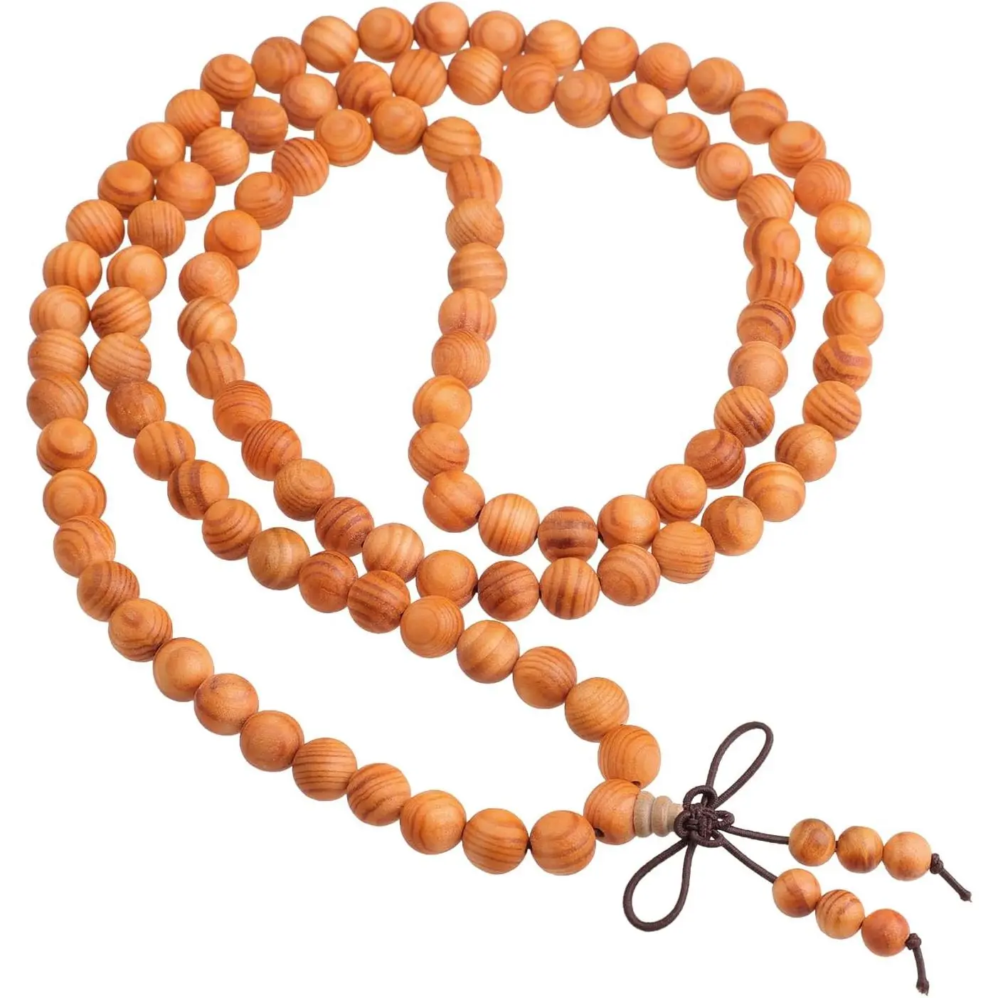 8mm 108 Beads   Mala Bracelet Necklace | Buddhist Prayer Mala for Yoga Meditation, Unisex for Women Men