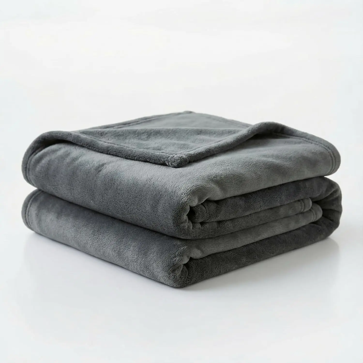 Fleece Blanket Full/ - 80x90 Inch Lightweight & Buttery-Soft Throw for Bed, Sofa, Camping | 300GSM Cloud- Microfiber | Cozy Essentials for Travel & Movie Nights, (Alloy)