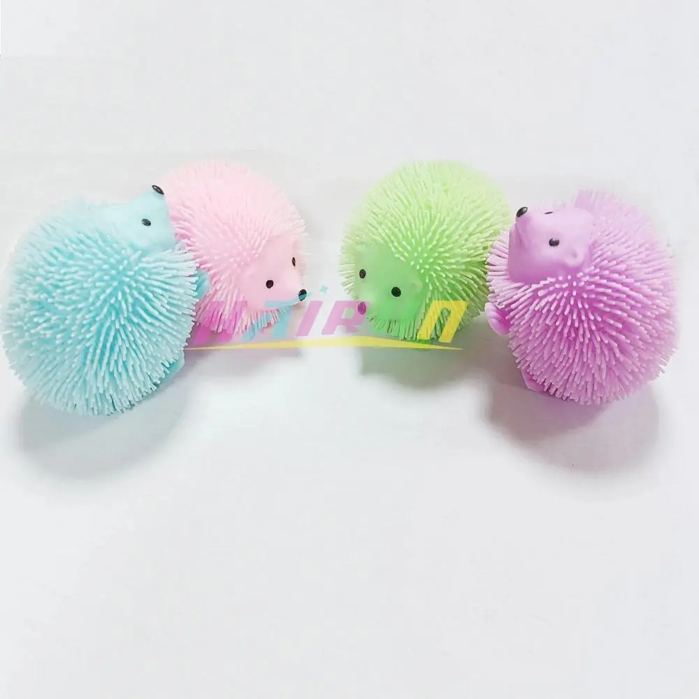 Hedgehog Balls Glitter Sensory Fidget Toys for Adults Funny Cute Squeeze Stress Relief Toys Birthday Party Favors Pinata Filler