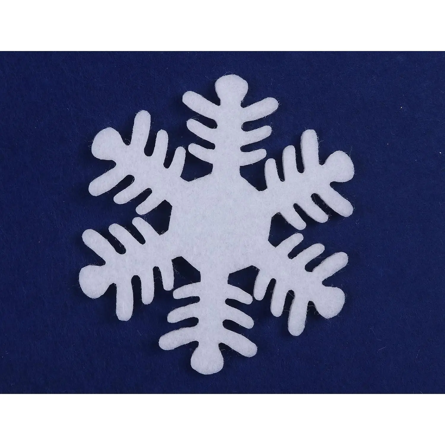 20 Felt Snowflake for Christmas Decorations Ornaments 3.5 Inch-White