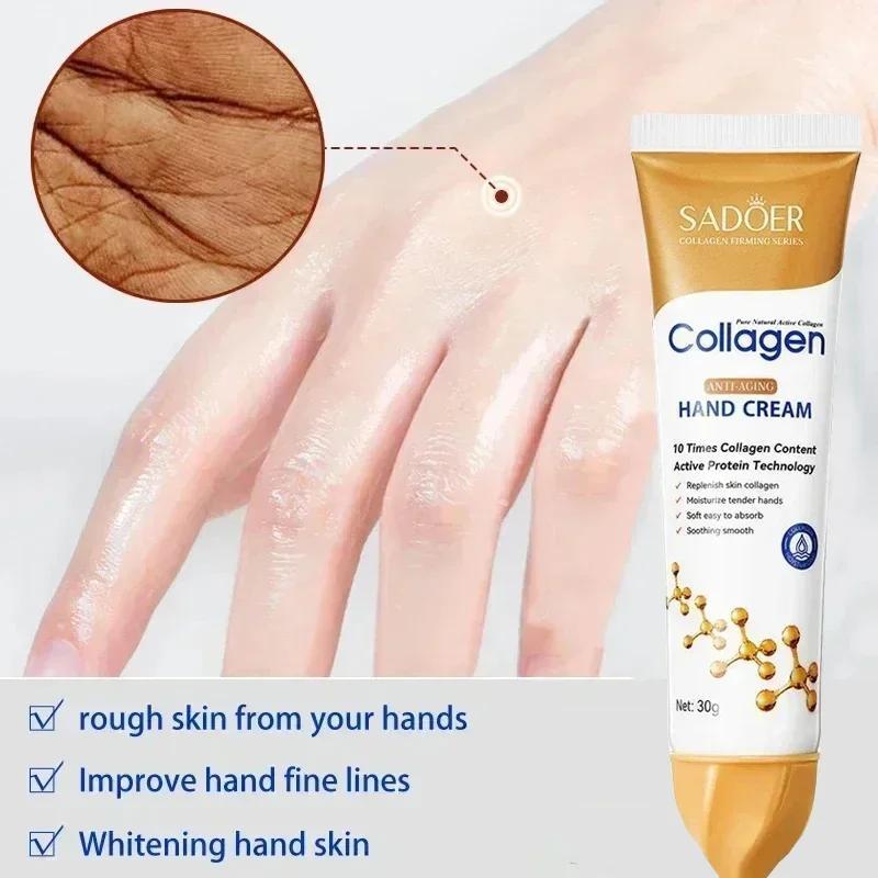 Collagen Anti-wrinkle Hand Cream Anti-drying Anti-crack Moisturise Nourish Dry Skin Softening  Hand Care Repair Product
