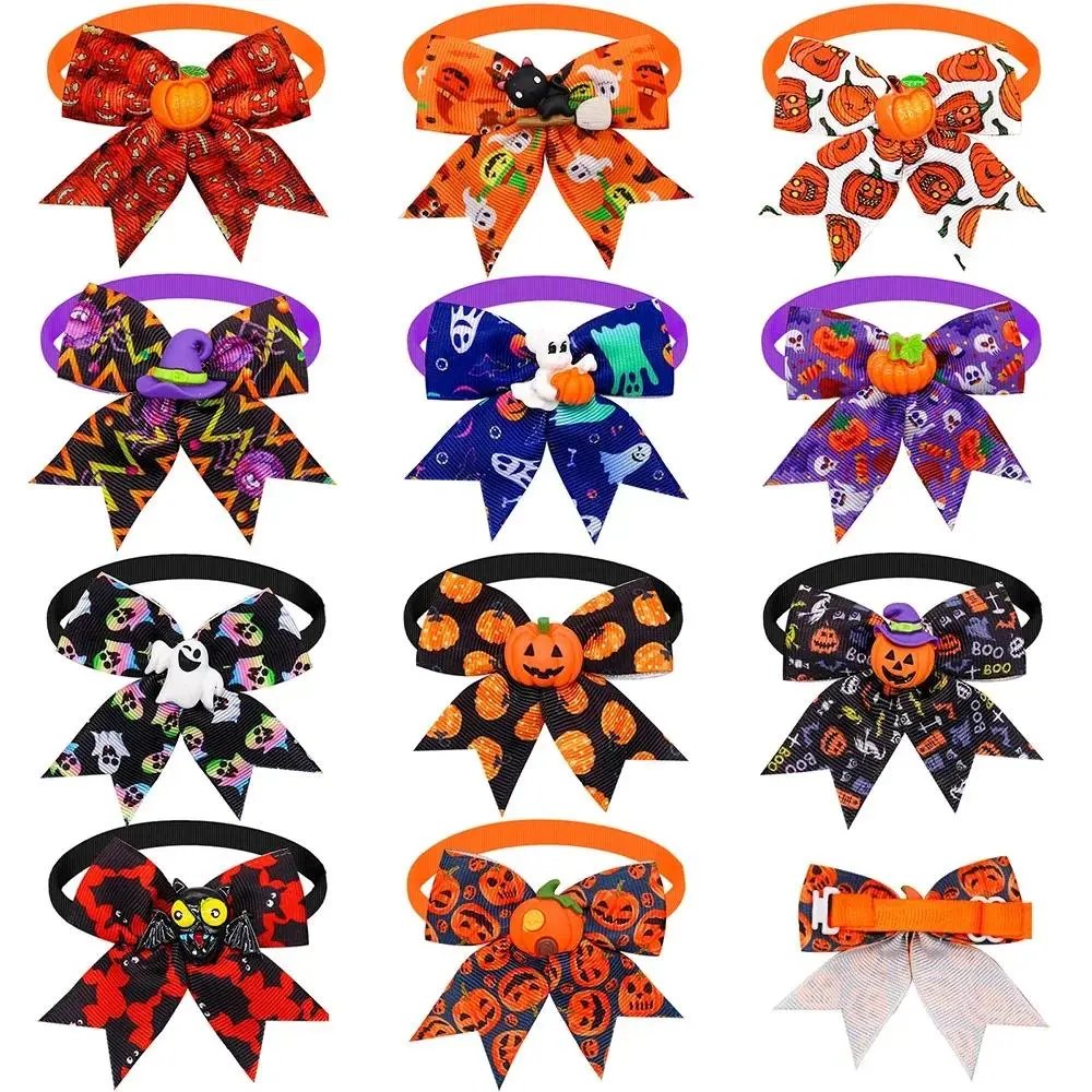 5pcs Small Dog Cat Bow Tie Halloween Dog Supplies Bow Tie For Dogs Pets  Neckties Fashion Dog Accessories For Small Dogs