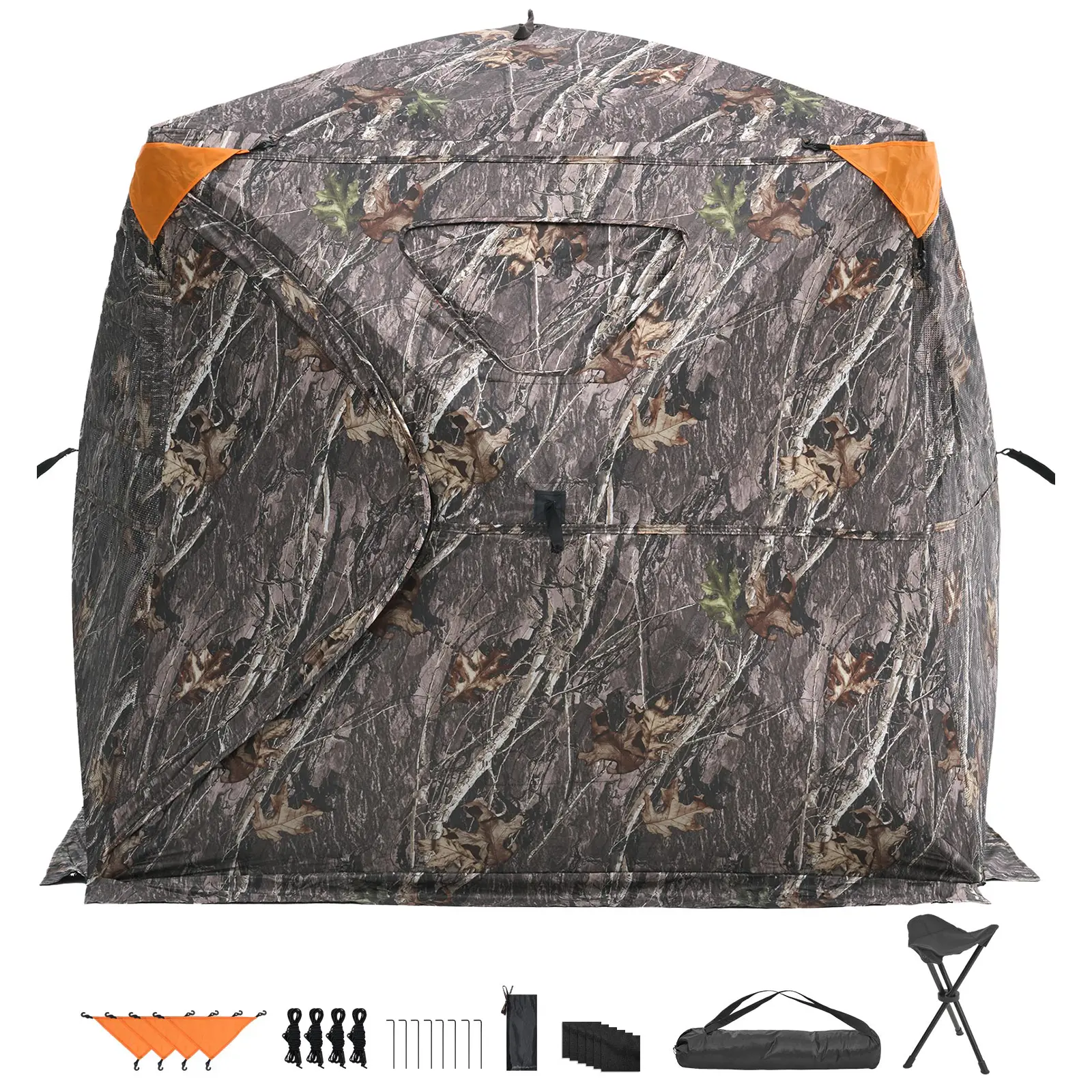 Hunting Blind, See Through Ground Blind, Waterproof Fabric, Silent Hunting Upgrade, Unique Concealment Design