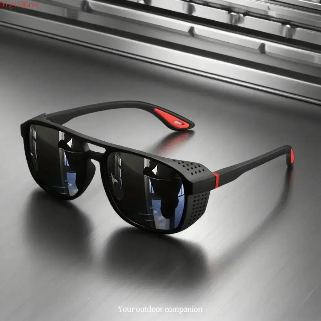 Men's Wraparound Cycling Shades, Polarized Sunglasses with a Lightweight Frame and UV400 Windproof Lenses for Cycling & Running, Men's Accessories, Sun Protection