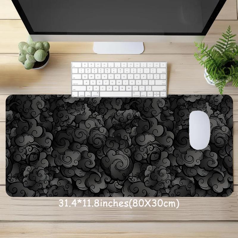 Cloud Pattern Mouse Pad, Rectangle Gaming Mouse Pad, Non-slip Rubber Base Desk Keyboard Mat for Home Office Game Room Desk, Gaming Desk Accessory